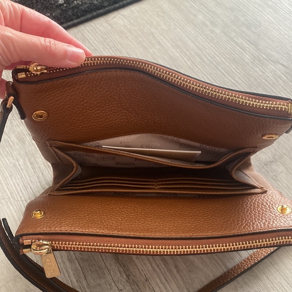 MK brown crossbody purse - Picture 7 of 11